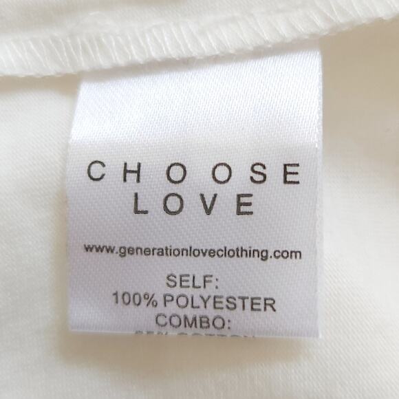 GENERATION LOVE Jordyn Stud silky flutter sleeve top blouse in white Size M NEW - Picture 6 of 8